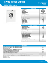 Indesit EWUD 41051 W EU N Product data sheet