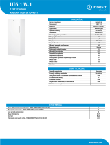 Indesit UI6 1 W.1 Product data sheet