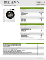 Whirlpool FFB 8458 BV PL Product data sheet