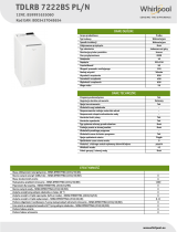 Whirlpool TDLRB 7222BS PL/N Product data sheet