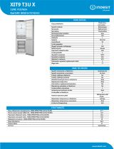 Indesit XIT9 T3U X Product data sheet