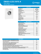 Indesit EWUD 41251 W PL N Product data sheet