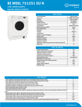 Indesit BI WDIL 751251 EU N NEL Data Sheet