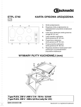 Bauknecht ETPI 5740 IN Program Chart