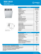 Indesit DSIE 2B19 Product data sheet