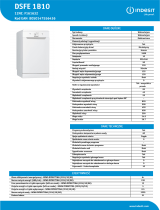 Indesit DSFE 1B10 Product data sheet