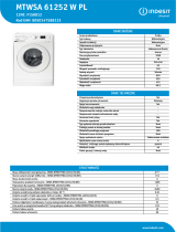 Indesit MTWSA 61252 W PL Product data sheet