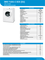 Indesit IWD 71051 C ECO (EU) Product data sheet