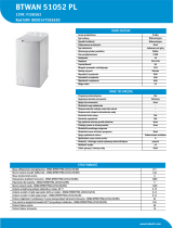 Indesit BTWAN 51052 PL Product data sheet