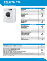 Indesit EWE 61083 W PL Product data sheet