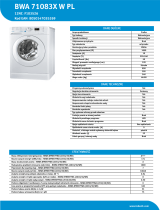 Indesit XWSE 61052 W PL Product data sheet