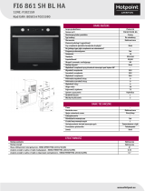 Whirlpool FI6 861 SH BL HA Product data sheet