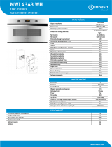 Indesit MWI 4343 WH Product data sheet