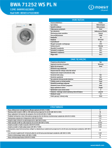 Indesit BWA 71252 WS PL N NEL Data Sheet