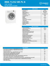 Indesit BWA 71252 WS PL N Product data sheet