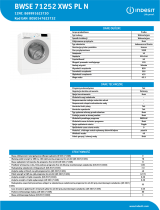 Indesit BWSE 71252 XWS PL N NEL Data Sheet