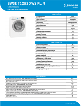 Indesit BWSE 71252 XWS PL N Product data sheet