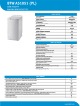 Indesit BTW A51051 (PL) Product data sheet