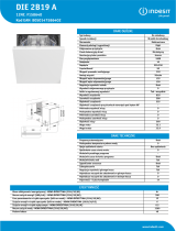 Indesit DIE 2B19 A Product data sheet