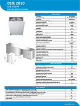 Indesit DSIE 2B10 Product data sheet