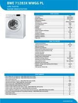 Indesit BWE 71283X WWGG PL Product data sheet