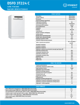Indesit DSFO 3T224 C Product data sheet