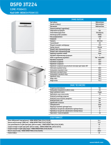 Indesit DSFO 3T224 Product data sheet