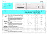 Whirlpool FL 242/1 WP Program Chart