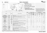 Whirlpool AWE 6315 Program Chart