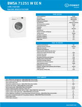 Indesit BWSA 71251 W EE N Product data sheet