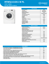 Indesit MTWSA 61051 W PL Product data sheet