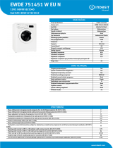 Indesit EWDE 751451 W EU N NEL Data Sheet