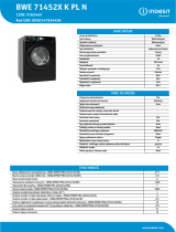 Indesit BWE 71452X K PL N Product data sheet