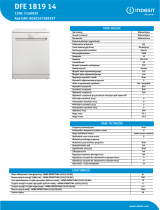 Indesit DFE 1B19 14 Product data sheet
