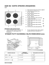 IKEA HOB 402/S Program Chart