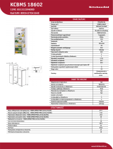 KitchenAid KCBMS 18602 Product data sheet