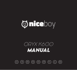 Niceboy ORYX K600 Instrukcja obsługi