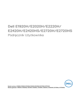 Dell E1920H instrukcja