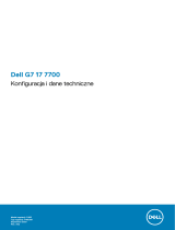 Dell G7 17 7700 Skrócona instrukcja obsługi
