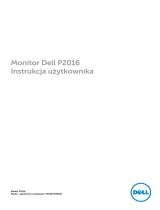 Dell P2016 instrukcja