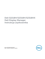 Dell S2318H/S2318HX instrukcja