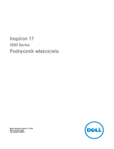 Dell Inspiron 5748 Instrukcja obsługi