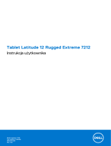 Dell Latitude 7212 Rugged Extreme Instrukcja obsługi