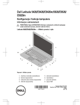 Dell Latitude E5520 Skrócona instrukcja obsługi