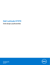Dell Latitude E7470 Instrukcja obsługi