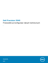 Dell Precision 3540 Instrukcja obsługi