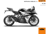 KTM RC 390 2020 Instrukcja obsługi