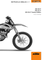 KTM 250 SX-F Factory Edition 2017 Instrukcja obsługi