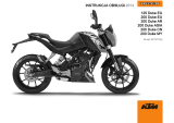 KTM 125 Duke 2014 Instrukcja obsługi