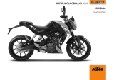 KTM 200 Duke 2018 Instrukcja obsługi